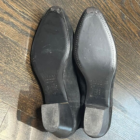 Sezane Boots Women’s EU 41 US 10 Andy Black Suede Ankle Bootie Classic Minimal - Picture 8 of 8